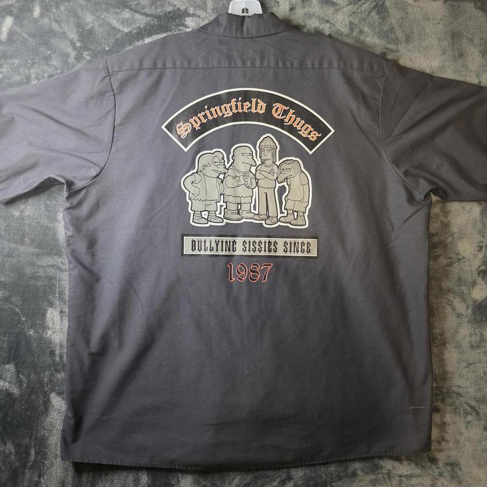 Red Kap Shirt Springfield Thugs Bullying Sissies Since.  Size XXL